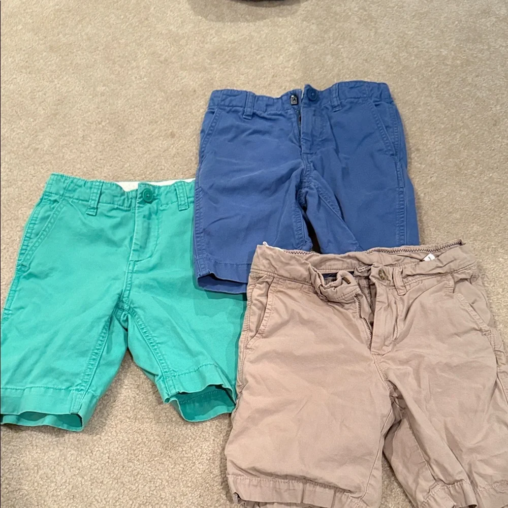 GAP Kids Shorts Trio - Teal, Blue, and Beige